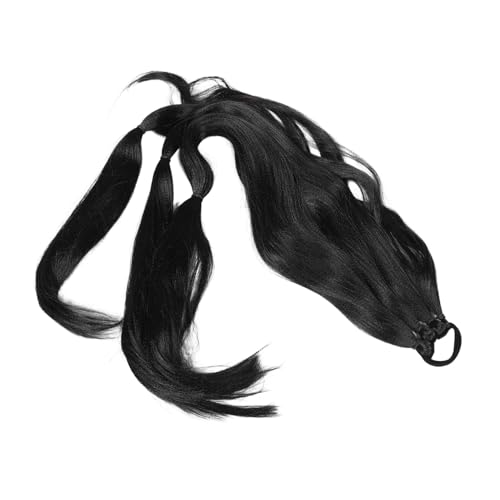 HONITANO Natürlich Wirkende Synthetische Pferdeschwanz Haarteil mit Wickel design und Haargummi für Frauen Einfache Anbringung Fester Sitz Vielseitig Passend für Haartypen Zeitsparende von HONITANO