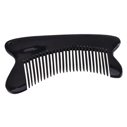 HONITANO Ox Horn Haarmassagekamm Statisch Feines Handwerk Tragbar für Kopfhautmassage und Haarentwirrung Unisex Geschenkidee für Männer Frauen von HONITANO