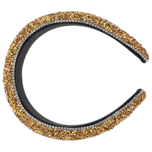 HONITANO Padded Stirnband mit Funkelnden Wassersteinen Breites Statement Accessoire für Damen Eleganter Haarschmuck für Partys und Alltag Komfortabel und Robust Modisches Kopfband für von HONITANO