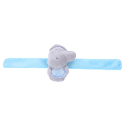 HONITANO Plüsch Elefanten Klatscharmband aus Weichem Material Leichtes Bequemes Tier slap Bracelet für Kindergeburtstage Deko und Themenpartys Handliches Kuscheltier armband Blau von HONITANO
