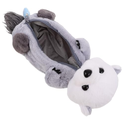 HONITANO Plüsch Mäppchen Otter Federmäppchen für Mädchen Kleines Stifteetui Cartoon Federtasche für Schule Stifteaufbewahrung Lustiges und Praktisches Schreibwaren Organizer von HONITANO