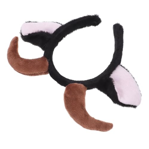 HONITANO Plüsch Schaf Ohr Haarreif mit Verstellbarem Elastischem Band Kuscheliges Tierkostüm Stirnband für Erwachsene Bequemes Cosplay Zubehör für Party und Fasching von HONITANO
