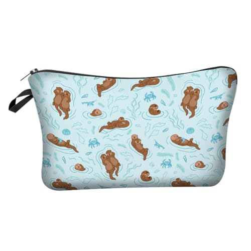 HONITANO Praktische Kosmetiktasche mit Digitalem Tier Motiv Geräumiger Kulturbeutel für Reise und Alltag Tragbarer Makeup Beutel für Toilettenartikel Stilvoller Waschbeutel für Damen und HONITANO Praktische Kosmetiktasche mit Digitalem Tier Motiv Geräumiger Kulturbeutel für Reise und Alltag Tragbarer Makeup Beutel für Toilettenartikel Stilvoller Waschbeutel für Damen und von HONITANO