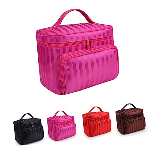 HONITANO Reise Kosmetiktasche Groß mit Reißverschluss Praktischer Kulturbeutel für Damen Stylisches Karodesign für Reisen und Outdoor Aktivitäten von HONITANO