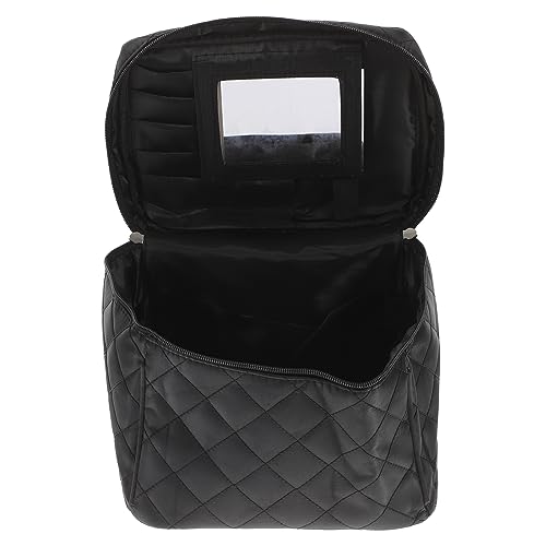 HONITANO Tragbare Kosmetiktasche mit Spiegel Große Kulturbeutel für Reisen Make Up Organizer für Damen und Mädchen von HONITANO