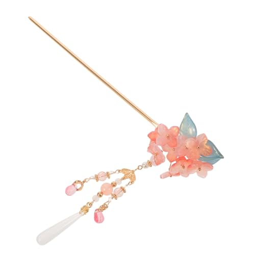 HONITANO Retro Chinesische Hanfu Haarpin mit Langen Blumentasseln Leichter Sicherer Sitz Stilvoller Kopfschmuck für Frauen und Mädchen Passend zu Hochzeit Cheongsam und Traditionellen von HONITANO