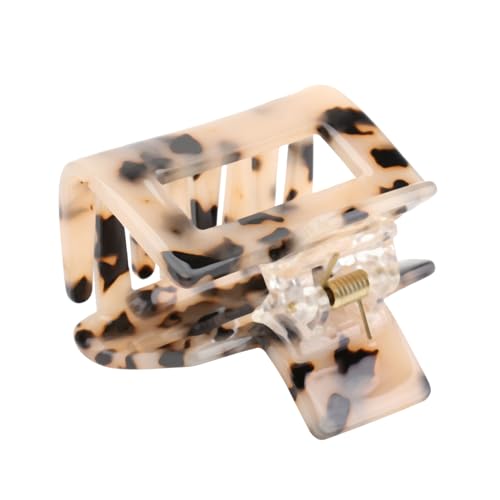 HONITANO Retro Haarklammer Damen Eleganter Acetat Haarklammer mit Leopardenmuster Zierlicher Ponytail Clip Robust und Rutschfest für Stilvolle Frisuren bei Indoor Anlässen von HONITANO
