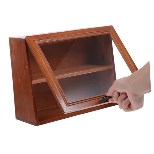 HONITANO Retro Kosmetik Organizer Aufbewahrungsbox Desktop Multifunktionale Sundries Display Box für Make up und Teeservice Kleine Vintage Aufbewahrungslösung von HONITANO