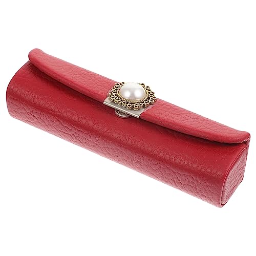 HONITANO Retro Vintage Lippenstift etui mit Spiegel Tragbare Lippenstift aufbewahrungsbox im Chinesischen Stil Langlebiges Kosmetik Organizer case für Frauen und Mädchen Robust und von HONITANO