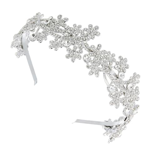 HONITANO Rhinestone Haarband Damen Vintage Blumen Haarschmuck Eleganter Stirnband für Hochzeit Braut Party und Festival HONITANO Rhinestone Haarband Damen Vintage Blumen Haarschmuck Eleganter Stirnband für Hochzeit Braut Party und Festival von HONITANO