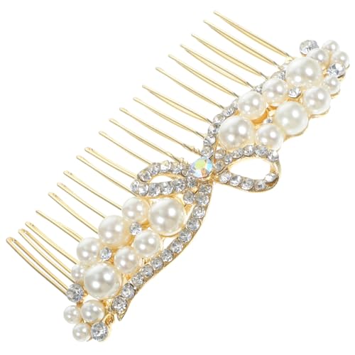 HONITANO Rhinestone Haarkamm Brautschmuck Funkelndes Haaraccessoire für Hochzeit Eleganter Kopfschmuck für Braut und Fest Langlebiger Haarkamm mit Strahlenden Schmucksteinen Vielseitig von HONITANO