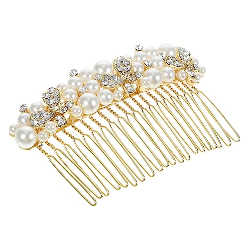 HONITANO Rhinestone Haarkamm Brautschmuck mit Funkelnden Kristallen Leichter Haarschmuck für Hochzeit Braut und Blumenmädchen Eleganter Seitenkamm für Festliche Hochsteckfrisuren von HONITANO