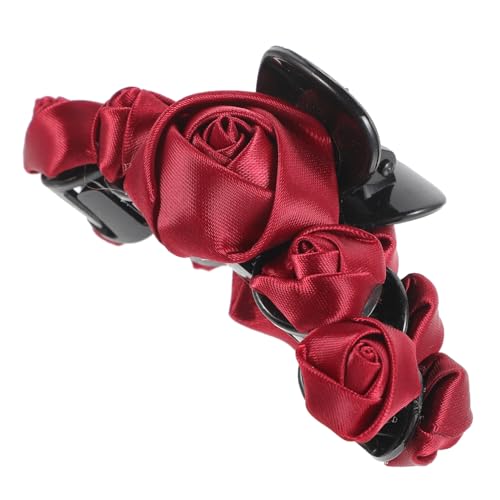 HONITANO Rosenförmiger Haarkralle Clip aus Stabilem Große Haarklammer für Damen Robustes Haarschmuck Accessoire Vielseitig Einsetzbar für Alltag Make Up Kochen und Sport von HONITANO