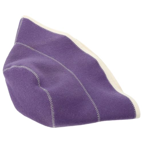 HONITANO Saunahut aus Weicher Saugfähiger Wolle Hitzebeständig und Atmungsaktiv für Herren und Damen Geeignet Schützt vor Überhitzung Bequem und Langlebig für Sauna Dampfbadbesuche von HONITANO