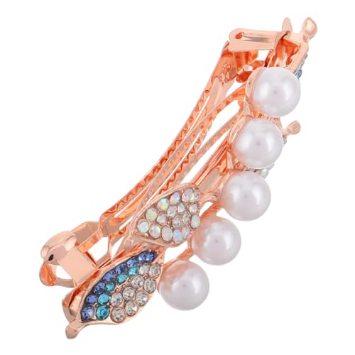 HONITANO Schmetterling Haarklammer mit Strass und Perlen Großer Frühling Haarspange für Schonender Vielseitiges Haarschmuck Accessoire für Damen von HONITANO