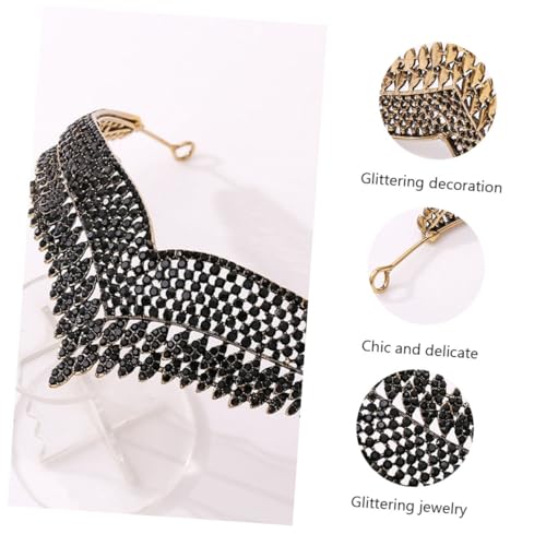 HONITANO Schwarze Vintage Haarspange mit Blauen Strasssteinen Barocker Haarschmuck für Hochzeit Party und Cosplay Tiara Accessoire für Braut und Festgäste HONITANO Schwarze Vintage Haarspange mit Blauen Strasssteinen Barocker Haarschmuck für Hochzeit Party und Cosplay Tiara Accessoire für Braut und Festgäste von HONITANO