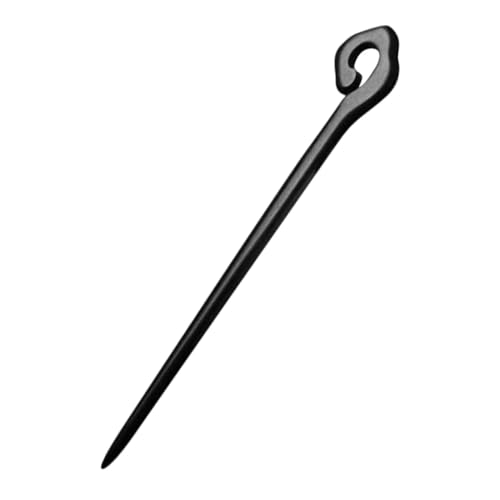 HONITANO Schwarzer Haarnadel Traditionell Dekorativ Chignon Stick für Damen Eleganter Haarschmuck Hochzeit Bankett Party Accessoire mit Glücksmotiv für Vielseitige Frisuren von HONITANO