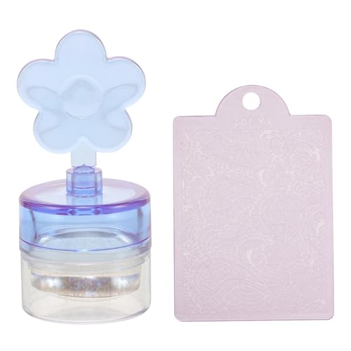HONITANO Silikon Nagelstempel mit Blumenmotiv Leichter Transparenter Nail Stamper Abwaschbar Passend für French Tip Nails Weichem Kissen Nageldesign Werkzeug von HONITANO