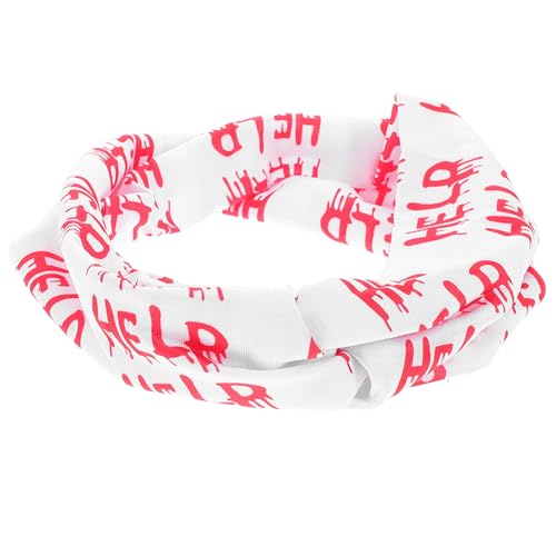 HONITANO Spooky Halloween Haarband Für Frauen Elastisches Stirnband Mit Blutigen Drucken Party-haaraccessoires Für Halloween-kostüme Und Festlichkeiten Stilvolles Design Und Bequeme von HONITANO