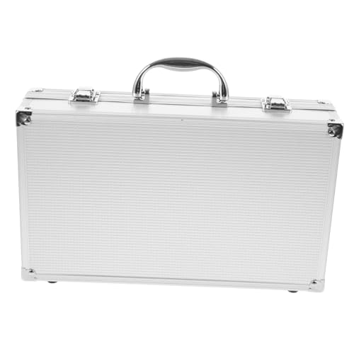HONITANO Stoßfester Mikrofonkoffer für Kabellose Handmikrofone mit Griff Stabiler Schutz Organizer für Zubehör Wie Kabel und Tragbare Aluminium Aufbewahrungsbox für Bühne und Ktv von HONITANO