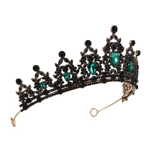 HONITANO Strass Krone 18 Brautkrone Mädchen Frauen Hochzeit Prinzessinnenkrone Erwachsenendusche Und Tiara Königinkrone Kopfschmuck Gothic Tiara Prinzenkrone Erwachsene Braut von HONITANO