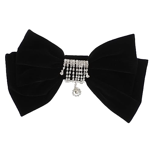 HONITANO Strasssteine Haarklammer Retro Haarspange mit Großem Bowknot für Damen Eleganter Haarschmuck für Besondere Anlässe und Leichter und Tragbarer Kopfschmuck von HONITANO