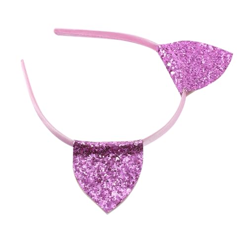 HONITANO Tierisches Katzenohren Stirnband Kunststoff Leichtes Party Haarreif Mädchen Süßes Cosplay Haarschmuck für Karneval Fasching Geburtstagsfeier von HONITANO