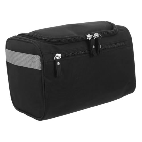 HONITANO Tragbare Kosmetiktasche Oxford mit Haken zum Aufhängen Großer Kulturbeutel mit Mehreren Fächern für Herren und Damen Praktischer Reise Make up Organizer Waschbeutel von HONITANO