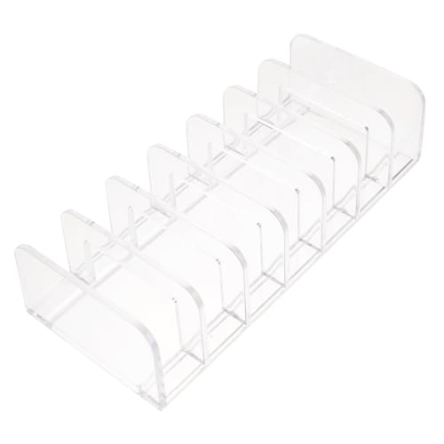 HONITANO Transparenter Vanity Organizer Mit Fächerdesign Für Lidschattenpaletten Und Kosmetika Praktische Aufbewahrungsbox Für Zuhause Und Schminktisch von HONITANO