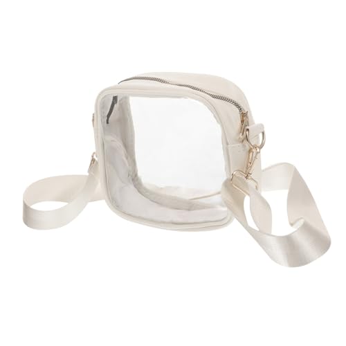 HONITANO Verstellbare Abnehmbare Transparente Crossbody Tasche Damen PVC Umhängetasche für Musikfestival Sportevent Kleine Schultertasche Geldbörse von HONITANO