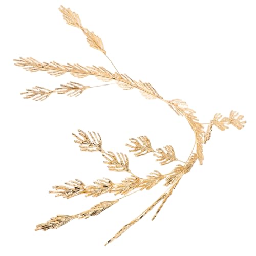 HONITANO Verstellbare Brautkrone mit Metallblättern Leichtes Haarschmuck Accessoire für Hochzeit Party Abschlussball Eleganter Langlebiger Kopfschmuck für Frauen von HONITANO