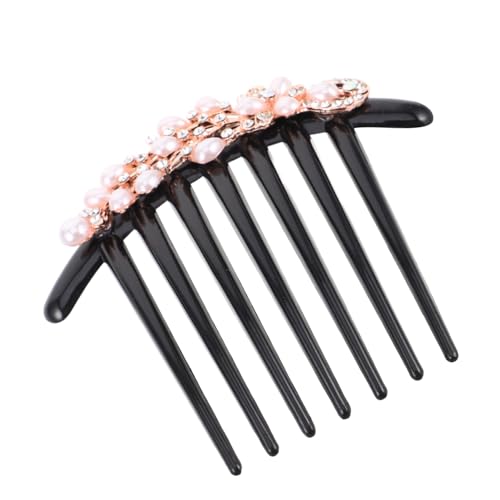 HONITANO Vintage Haarkamm mit Perlen und Strass Robuster Haarschmuck für Braut und Damen Vielseitiger Steckkamm für Hochsteckfrisuren und Festlichen Anlass Langlebiges Design von HONITANO