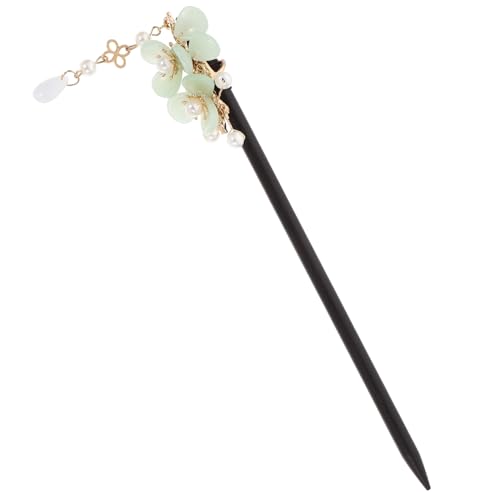 HONITANO Vintage Holz Haarstäbchen für Damen Eleganter Haarschmuck Stabile Haarnadel für Dutt Klassischer Retro Haarstab Einfach zu Tragen Geeignet für Geburtstag Valentinstag Weihnachten von HONITANO