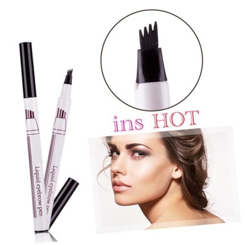 HONITANO Wasserfester Vierzinkiger Augenbrauenstift für Frauen Natürliche Farbe Schweißresistent Schnelltrocknend Langlebiger Microblading Eyebrow Pencil Dunkelgrau HONITANO Wasserfester Vierzinkiger Augenbrauenstift für Frauen Natürliche Farbe Schweißresistent Schnelltrocknend Langlebiger Microblading Eyebrow Pencil Dunkelgrau von HONITANO