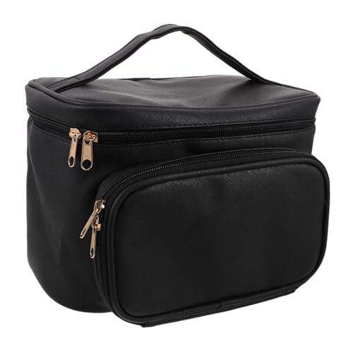 HONITANO wasserdichte Große Make-up-Tasche Damen Reise Kosmetiktasche mit Trennwänden Großer Kapazität Leichter Tragbarer Organizer für Kosmetik Pinsel Toilettenartikel Schwarz HONITANO wasserdichte Große Make-up-Tasche Damen Reise Kosmetiktasche mit Trennwänden Großer Kapazität Leichter Tragbarer Organizer für Kosmetik Pinsel Toilettenartikel Schwarz von HONITANO
