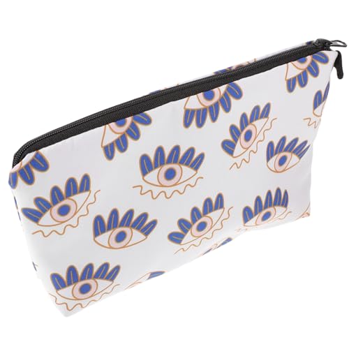 HONITANO wasserdichte Kleine Kosmetiktasche mit Evil Eye Motiv Outdoor Make up Tasche mit Reißverschluss Vielseitige Schminktasche für Damen Reise Alltagsbeutel Praktische Aufbewahrung HONITANO wasserdichte Kleine Kosmetiktasche mit Evil Eye Motiv Outdoor Make up Tasche mit Reißverschluss Vielseitige Schminktasche für Damen Reise Alltagsbeutel Praktische Aufbewahrung von HONITANO