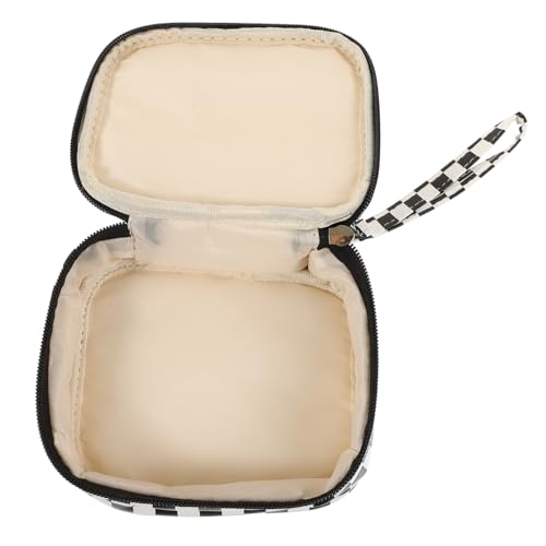 HONITANO wasserdichte Kosmetiktasche im Karodesign für Damen Handtasche und Hygienebeutel für Lippenstift Schlüssel und Damenbinden HONITANO wasserdichte Kosmetiktasche im Karodesign für Damen Handtasche und Hygienebeutel für Lippenstift Schlüssel und Damenbinden von HONITANO