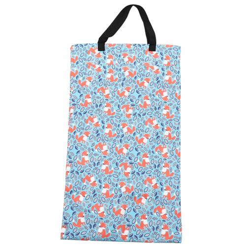 HONITANO wasserdichte Wickeltasche für Stoffwindeln Tragbare Nasstasche mit Cartoon Design Multifunktionale Organizer Tasche für Neugeborene für Kindergarten und Unterwegs Leicht und von HONITANO