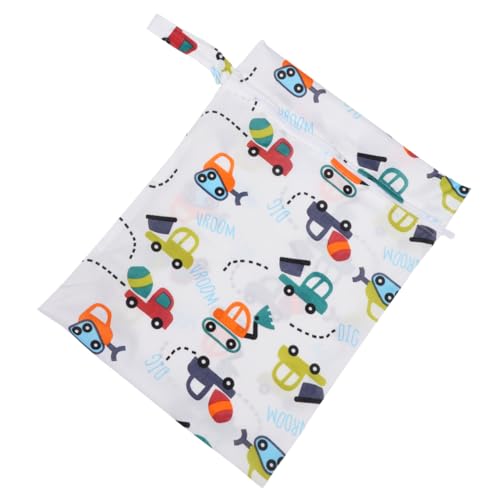 HONITANO wasserdichte Wickeltasche mit Karomuster Wiederverwendbarer Leichter Feucht Trocken Beutel für Unterwegs Großer Strapazierfähiges Material für Nasse Windeln und Babynahrung von HONITANO