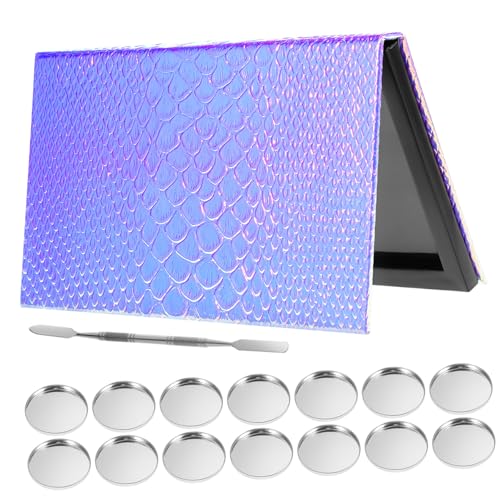 HONMEET 1satz Makeup Palette Mit Magnetischer Basis Pans Und Schaber Für Augenmakeup-organizer Für Profis Und Beauty-enthusiasten Stilvolles Design Meerjungfrauen- von HONMEET