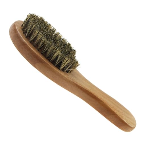 HONMEET Bartbürste Und Kamm Satz Für Männer Mit Borsten Holzgriff Bartstyling-tool Praktisch Und Tragbar Für Bartpflege von HONMEET