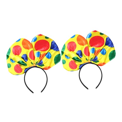 HONMEET 2stücke Clown Stirnband Mit Schleife Für Junge Mädchen Haarband Für Cosplay-performance Geburtstagsgeschenk Kopfbedeckung Für Party von HONMEET