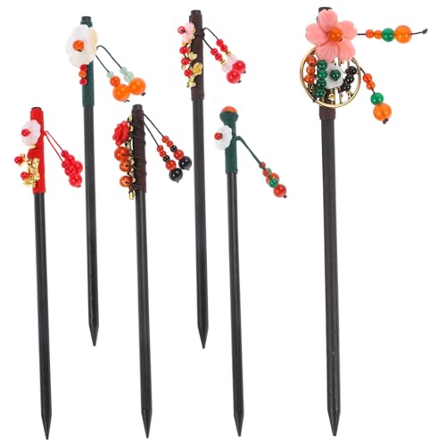 HONMEET Haarnadel Mit Quaste Im Chinesischen Stil Haarstäbchen Aus Holz Für Mädchen Und Frauen von HONMEET