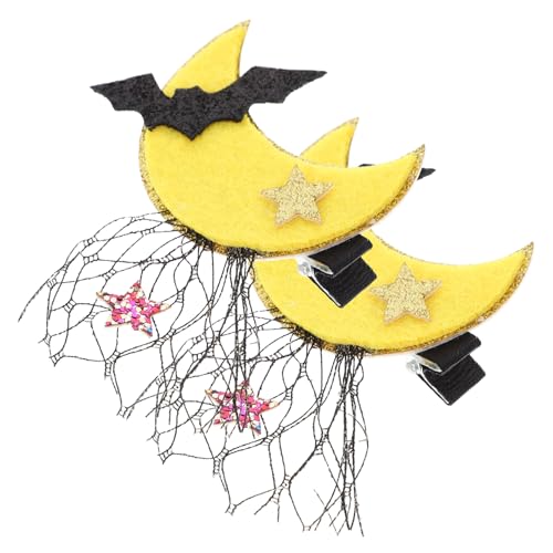 HONMEET 1 Paar Halloween Haarspangen Metall Spitze Gothic Clips Für Frauen Halloween Kostüm Zubehör Party Accessoires Mit Motiven Elegante Haarclips Für Festivals von HONMEET