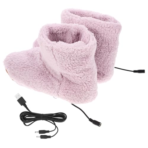 HONMEET 1 Paar USB Elektro Warmschuhe üsch Wärmeschuhe Für Kalte Tage Sicher Und Bequem Ideal Für Zuhause Büro Oder Unterwegs Universelle Größe Für Damen Und Herren von HONMEET