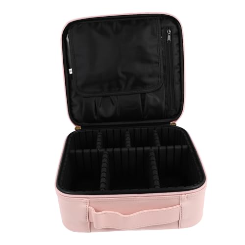 HONMEET 1stück Hand-held Make-up Pinsel Organizer Wasserdichter Tragbarer Kosmetik Aufbewahrungskoffer Für Reise Und Zuhause Für Make-up-Tools Große Kapazität Pu von HONMEET