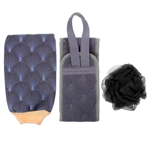 HONMEET Müheloses Doppelseitiges Peeling-badetuch Rückenschrubber Und Schaumbad von HONMEET