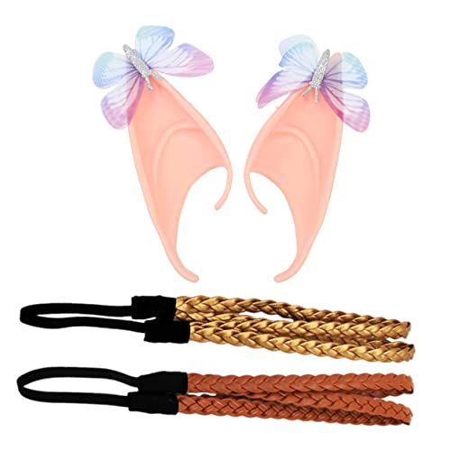 HONMEET 1satz Cosplay Elfenohren Haarschmuck Elastische Haarbänder Für Halloween Und Partys Langlebig Und Hautfreundlich Kostüm Accessoires Für Und Mädchen von HONMEET