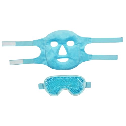 HONMEET 1satz Kühlende Augenmaske Und Gesichtsmaske Wiederverwendbare Gelkompresse Für Augenentspannung Für Büro Und Reisen Doppelpack Für Frauen Und Männer von HONMEET