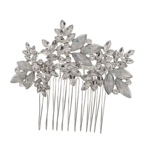 HONMEET 1 Stück Kristall-haarschmuck Mit Diamant-kamm Und Clip Bohemia-haarschmuck Retro-stil von HONMEET